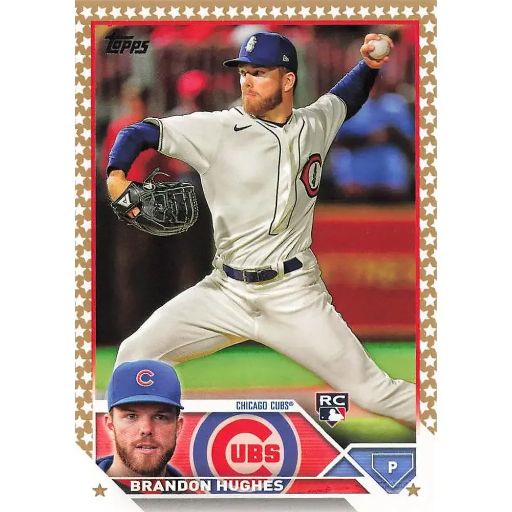 2023 Topps Gold Star Brandon Hughes Rookie #97 Chicago Cubs